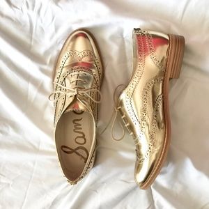 Sam Edelman Jerome Gold Oxfords